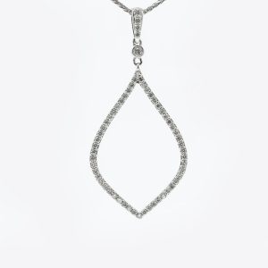 Pollux Pendant with Full Pavé Diamonds
